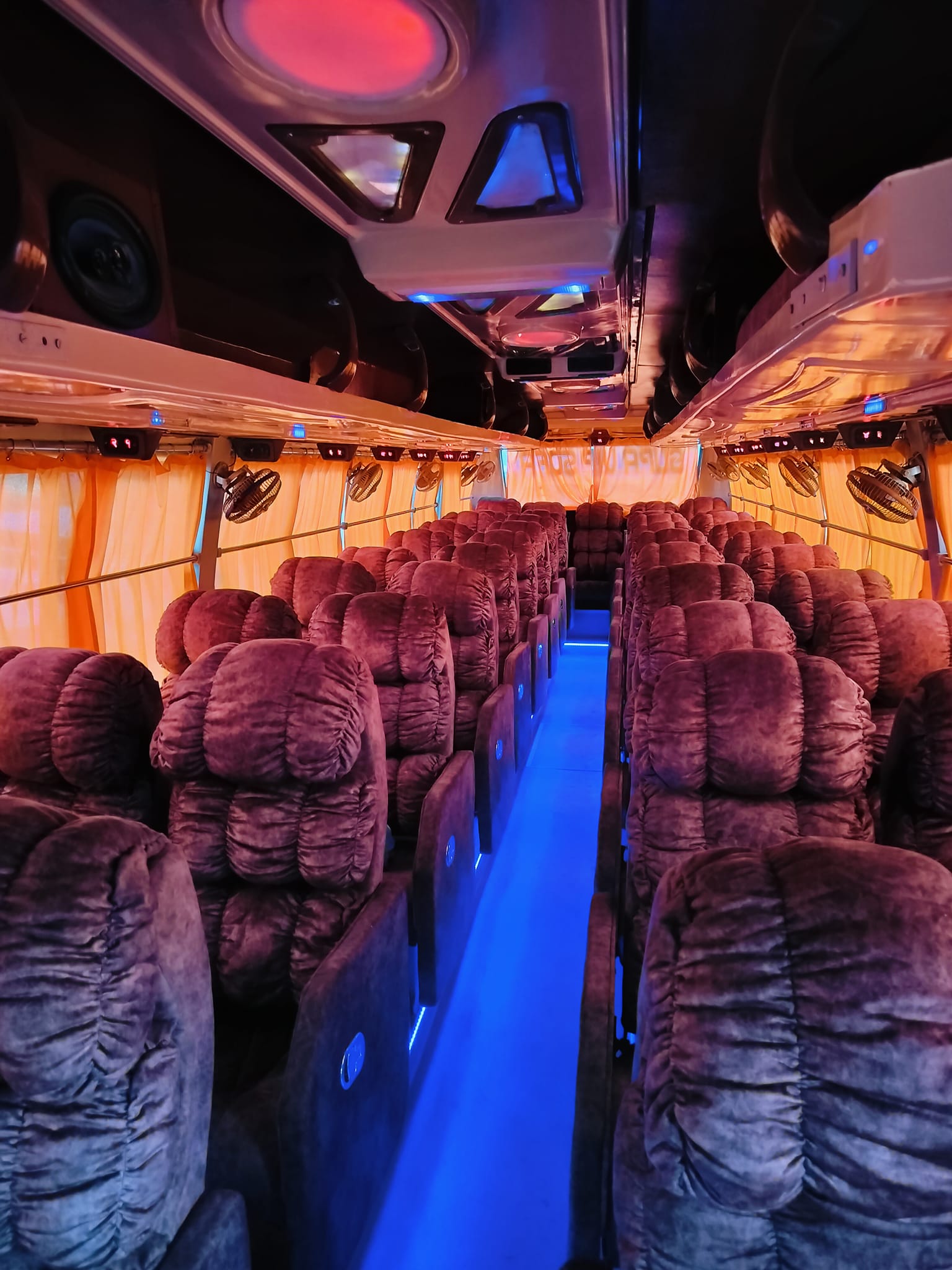 Janakpur to Kathmandu & Kathmandu to Janakpur Night Bus interior